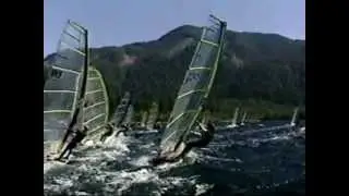 Nitinat Lake, BC. Windsurfing 2002