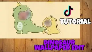 How to edit dinosaur couple wallpaper(TikTok Trend) | How to get the Dino Couple filter