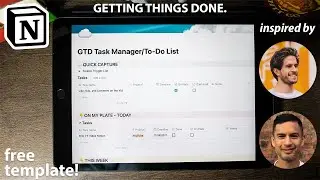 Notion To-Do List/Task Manager Free Template