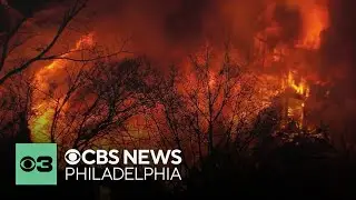 Massive fire tears through banquet hall in Hellertown, Pennsylvania