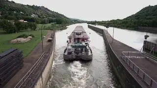 Zeitraffer Schleuse Kelheim Main Donau Kanal Altmühltal Time Lapse