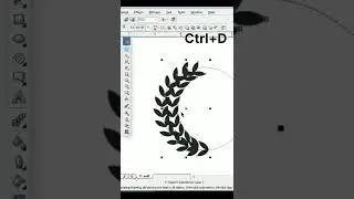 #coreldraw 👍 Round Leafs logo in coreldraw #leafs #gk_yt