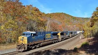 CSX-Q425 Tackles Washington Hill with 139 cars 10/27/17