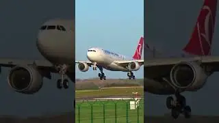 Airbus A330 Turkish Airlines SOFT Landing #Shorts