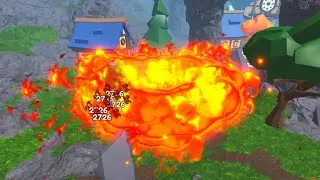 Roblox | Elemental Dungeons: LAVA ALL ABILITIES SHOWCASE