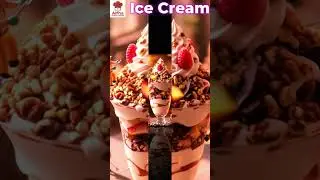 Making fruity ice cream/dessert without a machine #Icecream #asmr #food #factory #workers #fruit