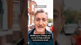 Midlife guys 3 things you can do to help maintain testosterone levels #midlife #andropause