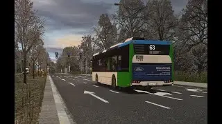 (vZTM) 🚌 OMSI 2 &ndash; Linia 63 Kołłątaja &rarr; Skolim | Autosan Sancity 12 #1218