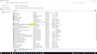 How to uninstall application in windows 10