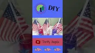 *EASY LAST MINUTE* Dollar Tree Patriotic DIY Decor #Shorts
