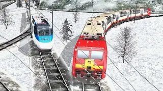 Euro Train Racing 3D - Level 2 And Level 3