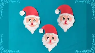 Santa Claus Mask making At Home | Santa Claus Face Mask | Christmas party fancy mask Christmas Craft