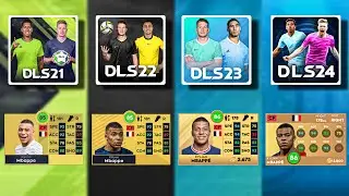 DLS24 vs DLS23 vs DLS22 vs DLS21 PLAYER RATTING| DREAM LEAUGE SOCCER 2024 | DLS PLAYER RATTING