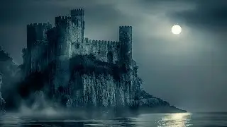 Melancholic Piano for Dark Ocean Cliff Castle - Dark Academia Playlist - Reading music