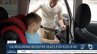 Fact or Fiction: New California law requires kids 8-16 to sit in booster seat?