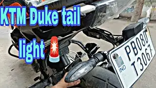 KTM Duke tail light change | custom tail light 🚨 modification#ktmlover #ktm250duke #ktmrc390