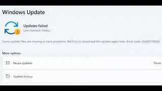 Fix Windows 11 Error Code 0x8007000d Some Update Files Are Missing Or Have Problems
