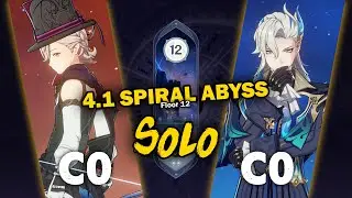 [SOLO] C0 Lyney & C0 Neuvillette | 4.1 Spiral Abyss | Genshin Impact