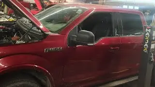 2018 Ford F150 3.5L thermostat housing removal.