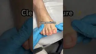 Clean pedicure ✨ #pedicure #nails #nailtutorial #nailtech #nailart #педикюр #ногти