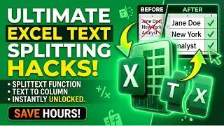 Split Text in Excel | TEXTSPLIT vs Text to Columns | Ultimate Hack