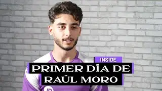 El primer día de Raúl Moro como blanquivioleta