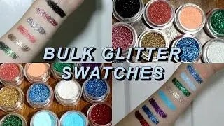 BULK GLITTERS (GLITTER MY WORLD) COSMETIC GLITTER SWATCHES