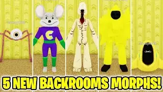 How to get ALL 5 NEW BACKROOMS MORPHS in Backrooms Morphs (ROBLOX)