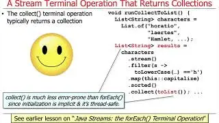 The Java Streams collect() Terminal Operation