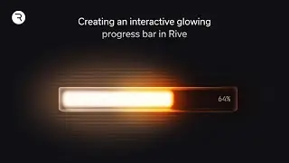 How to Create an Interactive Glowing Progress Bar in Rive