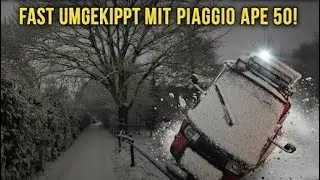 Fast umgekippt mit APE 50 im Schnee APE LABER FAHR VLOG