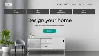 How to design landing page in HTML CSS