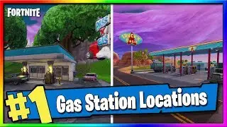 Fortnite Season X - Spray different Gas Stations Locations - Fortnite (Spray & Pray)
