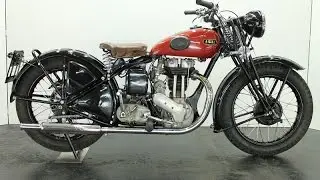 Ariel W/NG 1942 350cc 1 cyl ohv - vintage motorcycle - start up