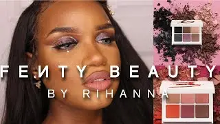 NEW FENTY  BEAUTY SNAP SHADOWS | REVIEW & SWATCHES | BROWN GIRL FRIENDLY??