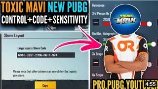 [NEW] Toxic Mavi Layout Code And Sensitivity 2021 || PUBG MOBILE || DARK GAMING