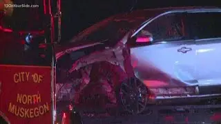 Overnight crash in Muskegon