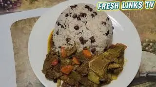 Cooking Curry Lamb & Gungo Rice.