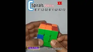 C Spirals Pattern (B'-F'-L2-D2-B'-F-U2-R2-F2)