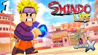 GENIN! - NARUTO SHINDO LIFE WORLD X - Roblox - Episode #1 (Roblox Naruto)