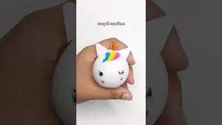 🦄 Unicorn Squishy DIY with Nano Tape! #viral #diy #shorts