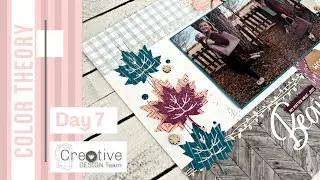 Secondary Colors on a Scrapbook Page | Creative Design Team Color Theory Day 7 |