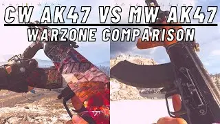 CW AK47 VS MW AK47 in WARZONE: CW SEASON 1 | Gun Comparison | Plunder Gameplay