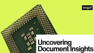 Upload Tax Documents for Personalized Research | TaxGPT Document Analysis