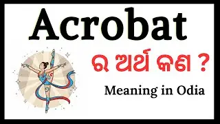 acrobat Meaning in Odia Language | Learn English to Odia