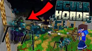 Первая атака Скулка! Minecraft: выживание орды Скулков