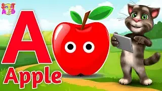 Phonics Song 2 with TWO Words in 3D - A For Apple🍎🍏- ABC Alphabet Songs with Sounds for Children's