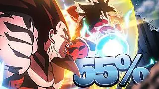 (Dokkan Battle) 55% LEVEL 1 LINKS LR SSJ4 GOKU + SSJ4 VEGETA COMPLETE OVERVIEW & SHOWCASE!