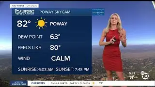 ABC 10News Pinpoint Weather with Weather Anchor Ava Kershner: August starts with a warm-up!