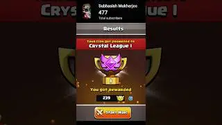 CWL LEAGUE PROMOTION+MY RANK 1 COMPLETE SO SUBSCRIBE PLEASE 🥺 #shorts #youtubeshorts #supercell #coc